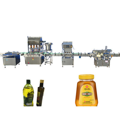 Chine 10-40 machine de remplissage de miel de bouteilles/min, machine de remplissage d'huile de table de moteur de progression fournisseur