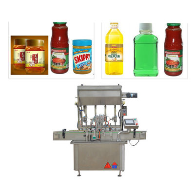 Chine Machine de remplissage de ketchup de quatre becs, machine de conditionnement de sauce pour la bouteille en verre fournisseur